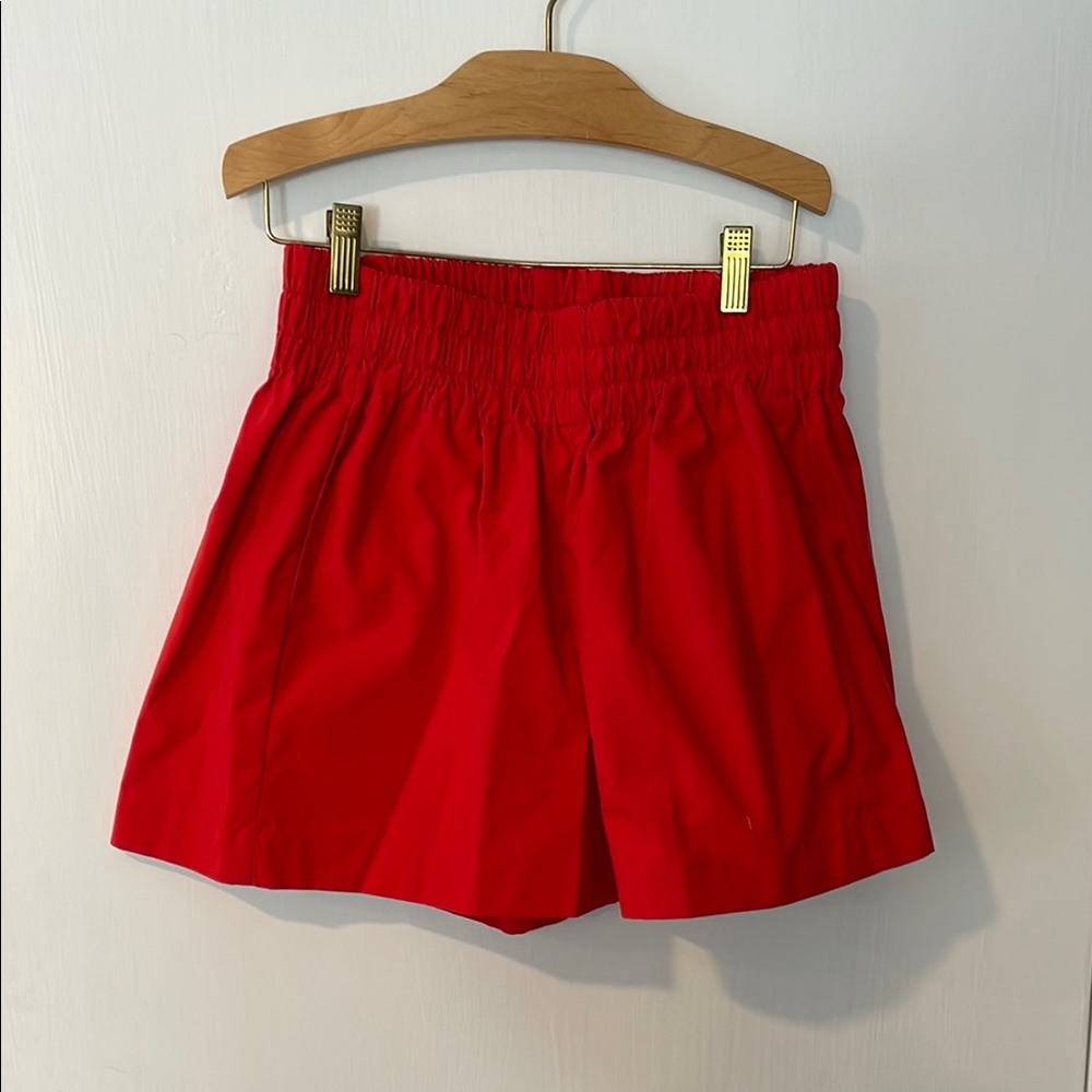 Maje High Waist Red Summer Shorts